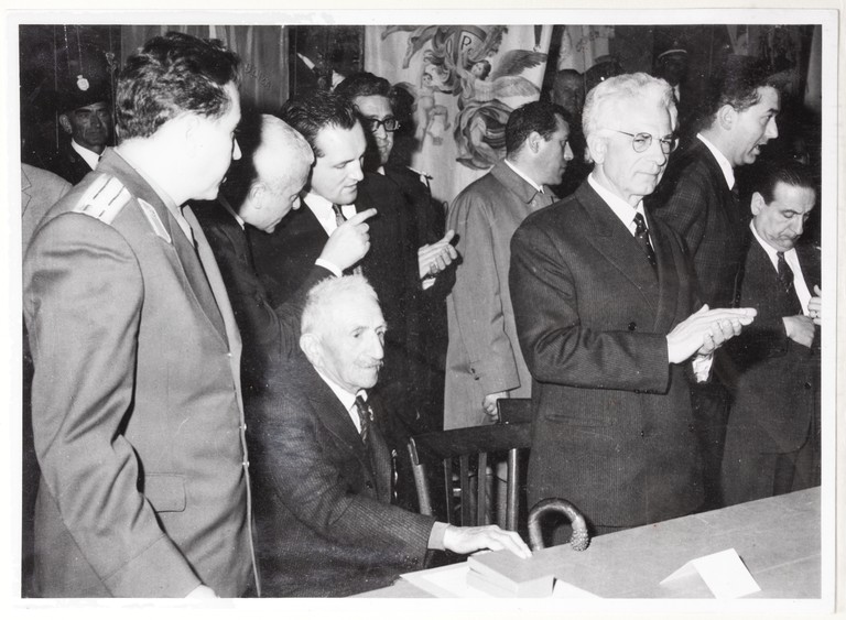 Gattatico-Reggio Emilia, 27-30 marzo 1970, Funerali di Alcide Cervi, Alcide Cervi in una occasione pubblica